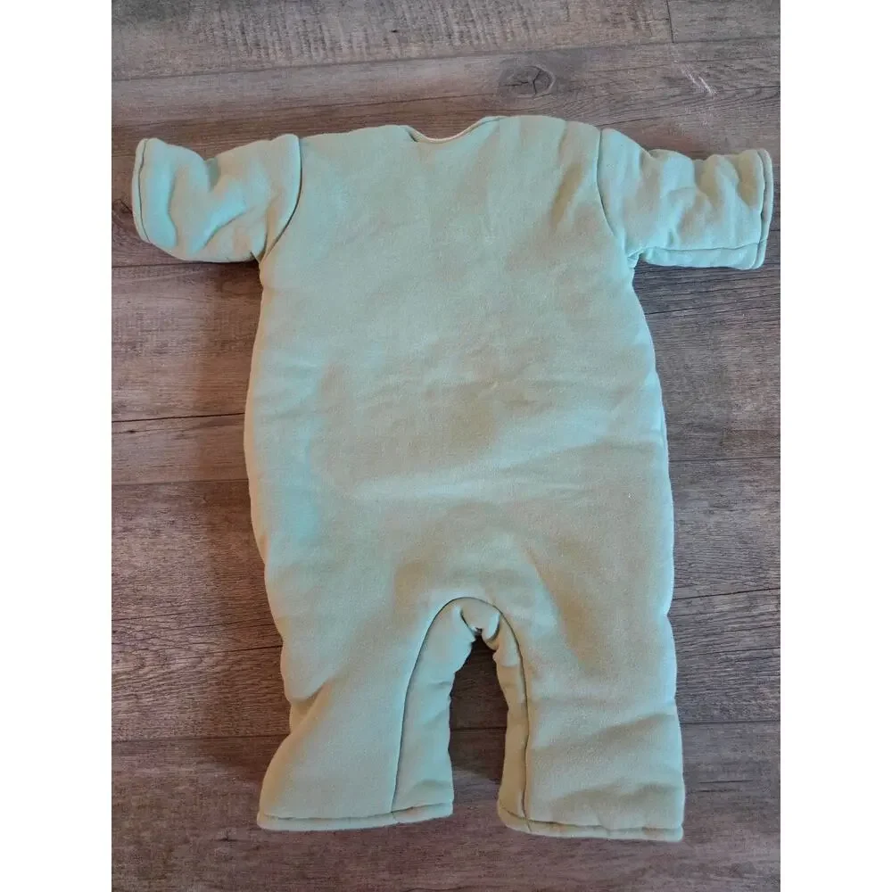 Baby Merlin's Magic Sleepsuit Large 6-9 Months Mint Green Swaddle Transition